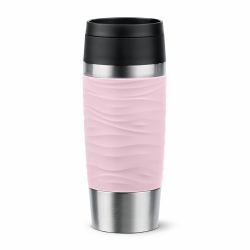 EMSA Travel Mug Waves 36 ml Pink, Stainless steel 