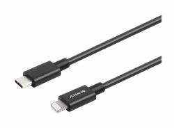 Essentials 1110707 lightning cable 0.2 m Black 