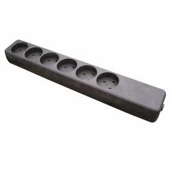 Garbot Z66000112-PA01 power extension 6 AC outlet[s] Indoor Black 