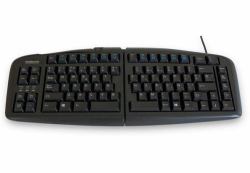 Goldtouch V2 keyboard Universal USB QWERTY Spanish Black  - UK version