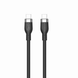 HYPER HyperJuice 240W Silicone USB-C to USB-C Cable [3ft/1m] - Black 