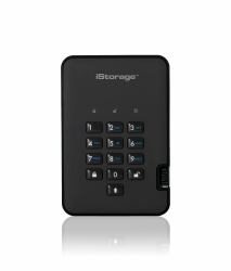 iStorage diskAshur² HDD 5TB Black | Secure Portable Hard Drive |AES-XTS 256-bit Hardware Encryption | PIN protected | OS & Platform Independent | TAA Compliant|Brute force hack defence | Dust/Water Resistant 