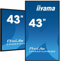 iiyama LH4341UHS-B2 Signage Display 108 cm [42.5"] LCD 500 cd/m² 4K Ultra HD Built-in processor Android 8.0 24/7 