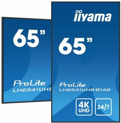 iiyama LH6541UHS-B1AG Signage Display 163.8 cm [64.5"] LCD 500 cd/m² 4K Ultra HD Black 24/7 