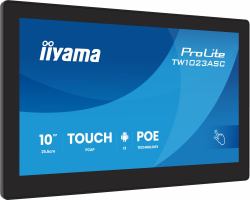 iiyama TW1023ASC-B3P Signage Display Kiosk design 25.6 cm [10.1"] Wi-Fi 385 cd/m² WXGA Black Touchscreen Built-in processor Android 24/7 