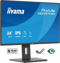 iiyama ProLite XB2497HSN-B1 computer monitor 60.5 cm [23.8"] 1920 x 1080 pixels Full HD LED Black 