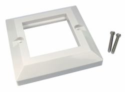 Cables Direct Dual Port Faceplate White 