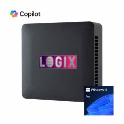 LOGIX Intel Core i5-1335U 4.6GHz 10 Core CPU, 1 x DDR4 16GB SO-DIMM, 500GB Kingston NVMe, Wireless AX & Bluetooth 5.2 Windows 11 Pro - Pre-Built Intel® Core™ i5 SSD Black  - UK version