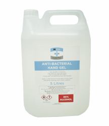 multibrand Ingen 5 Litre Anti-Bacterial Sanitising Hand Gel 70% Alcohol - With Pump