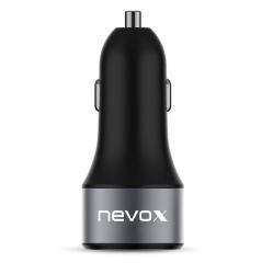 nevox 1679 mobile device charger Universal Black Cigar lighter Fast charging Auto 