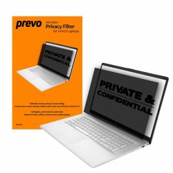 PREVO 14-Inch Anti-Glare Laptop Privacy Screen Filter, Anti-Peep, Anti-Static 35.6 cm [14"] Frameless display privacy filter 