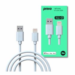 PREVO USB-LIGHTNING-2M lightning cable White 