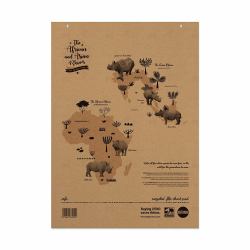 RHINO SRFC-4 flip chart 580 x 810 mm Brown 