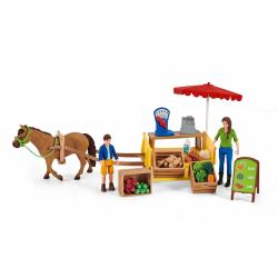 schleich FARM WORLD Sunny Day Mobile Farm Stand 