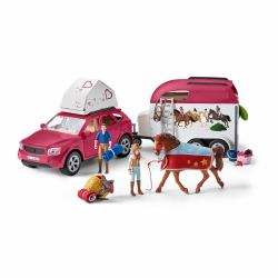 schleich HORSE CLUB Horse Adventures with Car and Trailer 