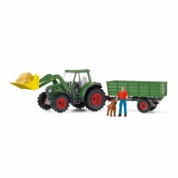 schleich FARM WORLD Tractor with Trailer 
