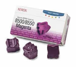 Xerox Genuine Phaser 8500 / 8550 Magenta Solid Ink [3,000 pages] - 108R00670 (Ink Magenta 3-Pack - Pages 3.000 - Warranty: 3M)