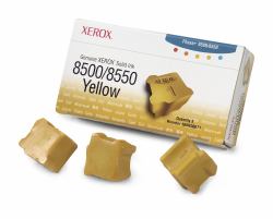 Xerox Genuine Solid Ink 8500/8550 Yellow [3 sticks] (Ink Yellow 3-Pack - Pages 3.000 - Warranty: 3M)