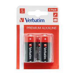 Verbatim C Alkaline Batteries (Verbatim [49922] C Battery Alkaline 2 Pack)