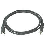 C2G 2m 3.5mm Stereo Audio Extension Cable M/F audio cable Black ([Available while stock lasts-Going EOL]Legrand 2M 3.5mm STEREO AUDIO EXT CBL M/F [Lifetime warranty])