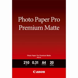 Canon PM-101 Premium Matte Photo Paper A4 - 20 Sheets (PM-101 A4 20SH PHOTO PAPER - PREMIUM MATTE A4 20 SHEETS)