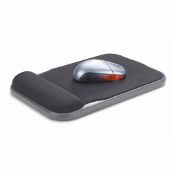 Kensington Height Adjustable Gel Mouse Pad Black (H/Adjustable Mouse Rest Black - Height Adjustable Gel Mouse - Pad Black, Black, Monotone, Gel, Wrist rest - Warranty: 12M)