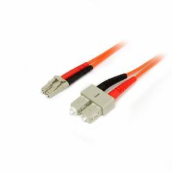 StarTech.com 2m Fiber Optic Cable - Multimode Duplex 50/125 - LSZH Fiber Jumper Cord - LC/SC (Startech 2m Fiber Optic Cable - Multimode Duplex 50/125 - LSZH - LC/SC - OM2 - LC to SC Fiber Patch Cab...