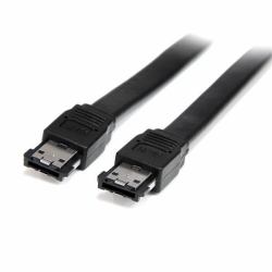StarTech.com 3 ft Shielded External eSATA Cable M/M (CABLE 91CM 0.9M ESATA BLINDADO - MACHO A MACHO COLOR NEGRO)