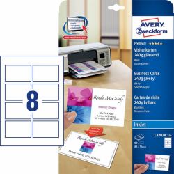 Avery C32028-10 non-adhesive label 80 pc[s] White Rectangle (Non-Adhesive Label 80 Pc[S] - White Rectangle - Warranty: 12M)