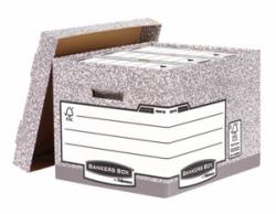 Fellowes Bankers Box file storage box Grey (System Standard Box Grey [FSC] Pack of 10 333X285X380mm)