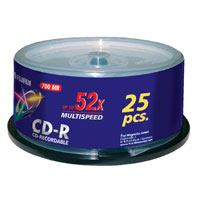 Fujifilm P10DCRCA14A blank CD CD-R 700 MB 52x 25 pc[s] (FUJI CD-R SPINDLE 25 PACK 700MB 52X)
