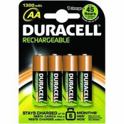 Duracell HR6-B household battery Rechargeable battery AA Nickel-Metal Hydride [NiMH] (Duracell Rechargeable AA 4 Pack 1300mAh)