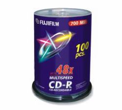 Fujifilm CD-R 700MB 52x, 100-Pk Spindle 100 pc[s] (FUJI CD-R SPINDLE 100 PACK 700MB 52X)