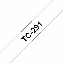 Brother Labelling Tape 9mm (TC-291 LAMINATED TAPE 9MM 7.7M - F/ PT BLACK ON WHITE)