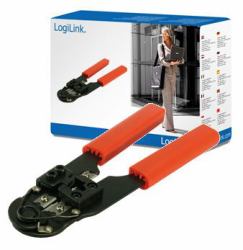 LogiLink Crimping tool for RJ45 Orange (Crimping Tool Modular RJ45, - with cutter and stripper - Crimping tool for RJ45 - Warranty: 48M)
