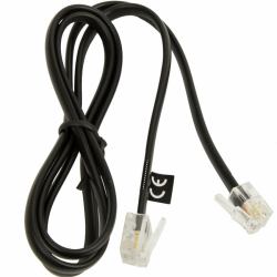 Jabra 8800-00-101 telephone cable Black (DEALER BOARD CABLE - 8800-00-101, RJ-9 4P4C, RJ-6 - 6P4C, Black, 1 pc[s] - Warranty: 12M)