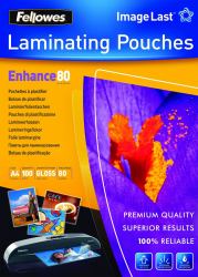 Fellowes ImageLast A4 80 Micron Laminating Pouch - 100 pack (Il Laminating Pouch 80mic A4 gloss 100pk)