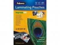 Fellowes Glossy Pouches A4 100 pcs. 100mµ laminator pouch (Fellowes 53511 A4 100Mic Pouch 100pk)