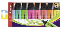 STABILO BOSS ORIGINAL marker 8 pc[s] Chisel tip Multi (Stabilo BOSS Original Assorted Wallet [8])