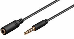 Microconnect IPOD001B audio cable 1.5 m 3.5mm Black (Headphone & Audio Cable, 1.5m - 3.5mm Minijack extension Cable - Warranty: 300M)