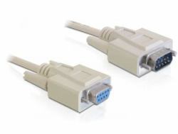 DeLOCK Sub-D9 5m serial cable Beige (Delock - serielforlÃ¦ngerkabel - DB-9 t)