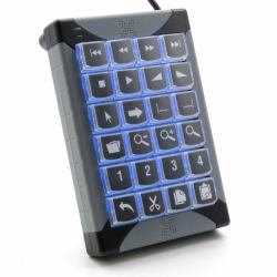 P&I Engineering XK-24 keyboard USB Black, Grey (X-Keys Desktop USB 24 keys - Warranty: 12M)
