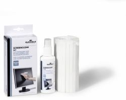 Durable SCREENCLEAN Set Equipment cleansing wet/dry cloths & liquid LCD/TFT/Plasma 125 ml (Screenclean Set - Lcd/Tft/Plasma Equipment - Cleansing Wet/Dry Cloths & Liquid 125 Ml - Warranty: 12M)