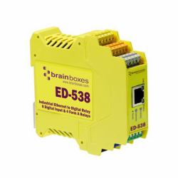 Brainboxes ED-538 electrical relay Yellow (Brainboxes Ethernet to DIO 4 D ED-538)