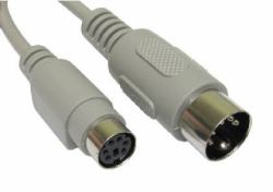 Cables Direct AD-303 keyboard/mouse cable Beige 0.15 m (CDL 15CM PS/2 F - 5 PIN M GREY)