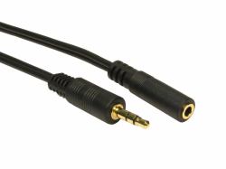 Cables Direct 2TT-101 audio cable 1.5 m 3.5mm Black (CDL 1.5m 3.5mm Stereo M-F - Black)