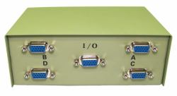 Cables Direct SB-474 serial switch box Wired (CDL 4 Port SVGA Switch Box)