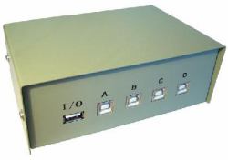 Cables Direct SB-424 serial switch box Wired (CDL 4 Port USB Switch Box)