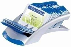 Durable VISIFIX desk business card holder Silver (Durable VISIFIX DESK VEGAS Silver)