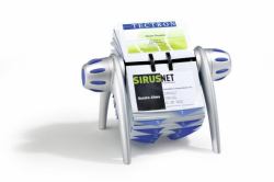 Durable Visifix flip business card holder Blue, Silver (Durable VISIFIX FLIP VEGAS Silver)